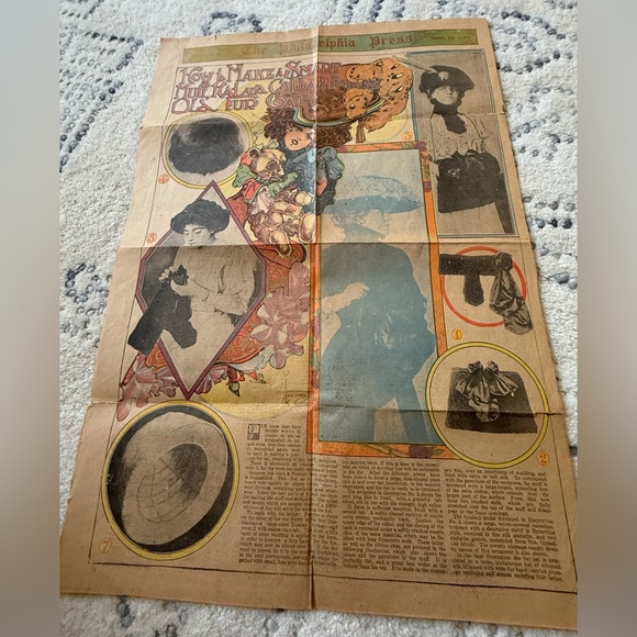 Antique Newspaper Page - 1/3/1909
Phila. Press - Work And Play For The Idle Hour - Picture 2 of 14